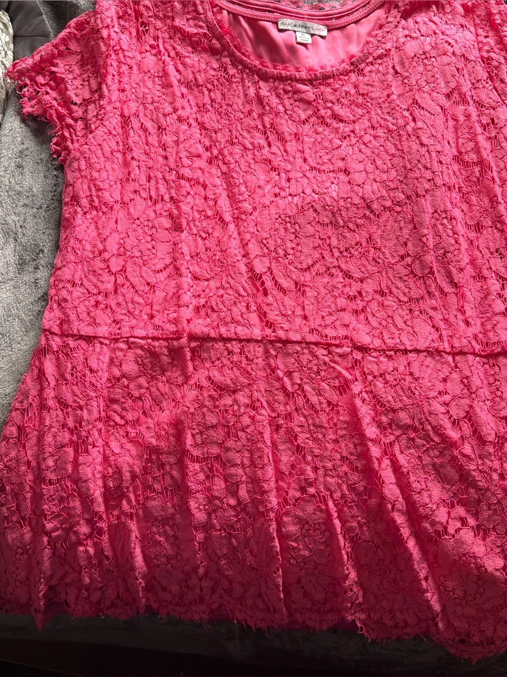 Isaac Mizrahi Live Lace Top